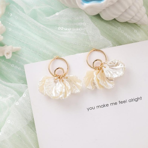 ❤️️NEW UNIQUE Shell Style Handmade Earrings SH2 - Picture 1 of 1